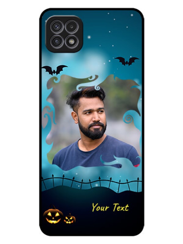 Custom Galaxy F42 5G Custom Glass Phone Case  - Halloween frame design