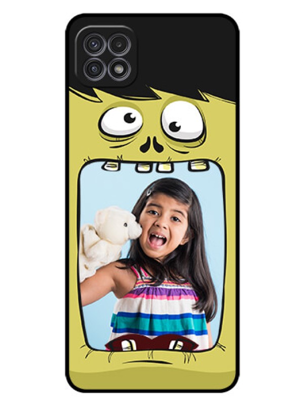 Custom Galaxy F42 5G Personalized Glass Phone Case  - Cartoon monster back case Design