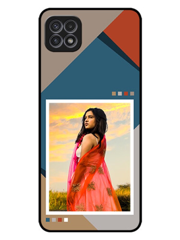 Custom Galaxy F42 5G Personalized Glass Phone Case - Retro color pallet Design