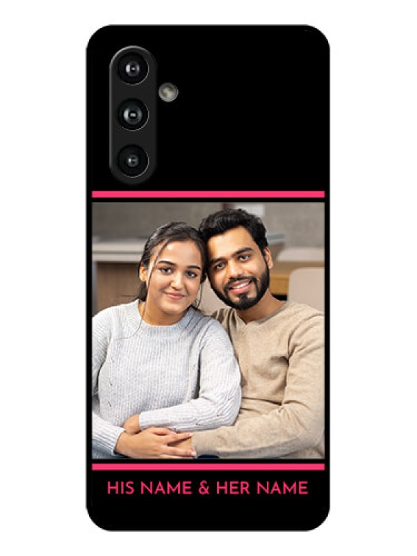 Custom Samsung Galaxy F54 5G Custom Glass Phone Case - With Add Text Design