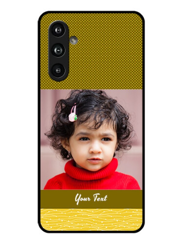 Custom Samsung Galaxy F54 5G Custom Glass Phone Case - Simple Green Color Design