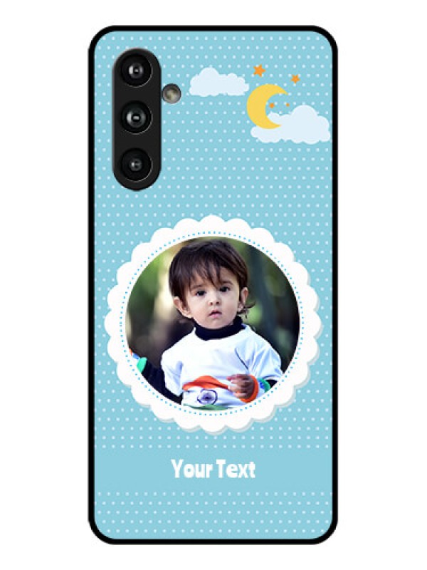 Custom Samsung Galaxy F54 5G Custom Glass Phone Case - Violet Pattern Design