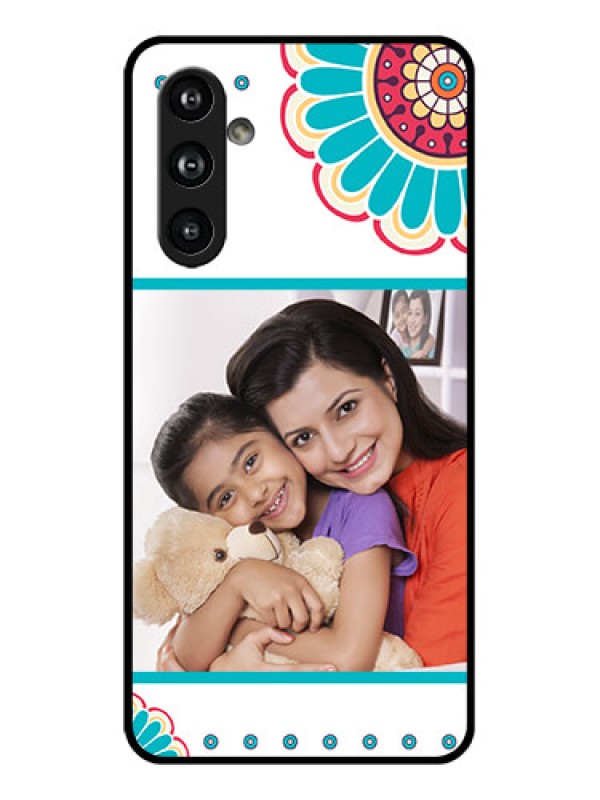 Custom Samsung Galaxy F54 5G Custom Glass Phone Case - Flower Design