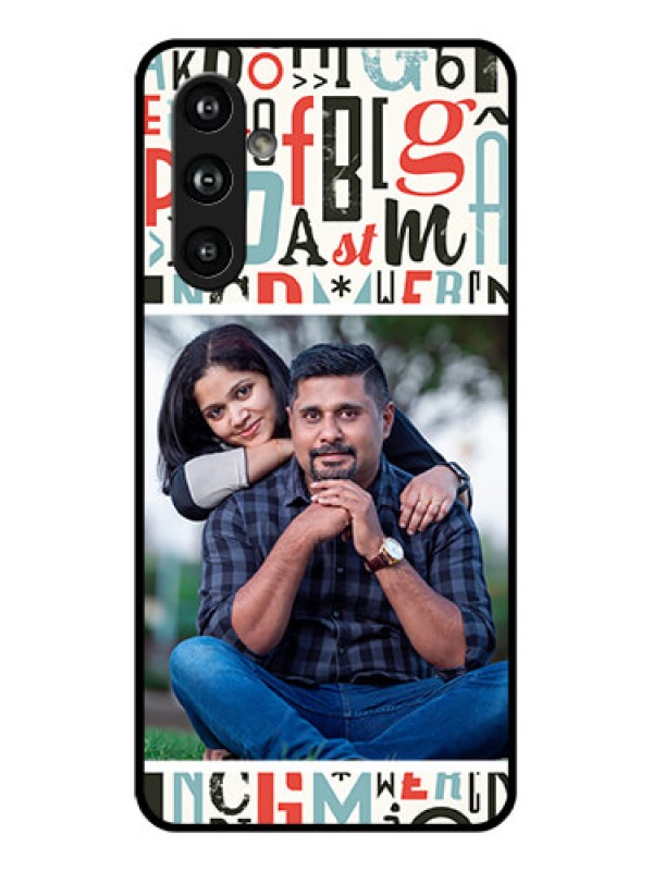 Custom Samsung Galaxy F54 5G Custom Glass Phone Case - Alphabet Design