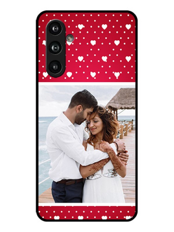 Custom Samsung Galaxy F54 5G Custom Glass Phone Case - Hearts Mobile Case Design