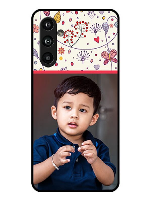 Custom Samsung Galaxy F54 5G Custom Glass Phone Case - Premium Floral Design