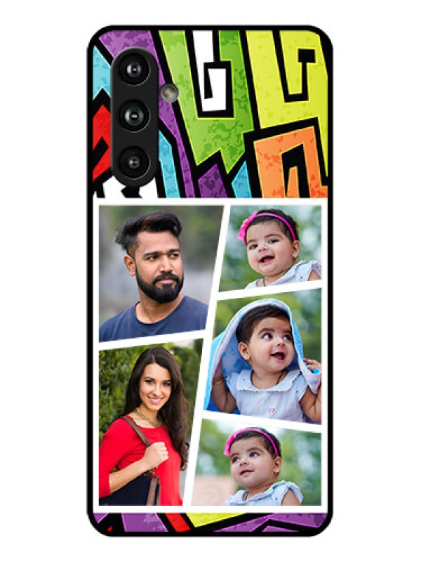 Custom Samsung Galaxy F54 5G Custom Glass Phone Case - Graffiti Pattern Design