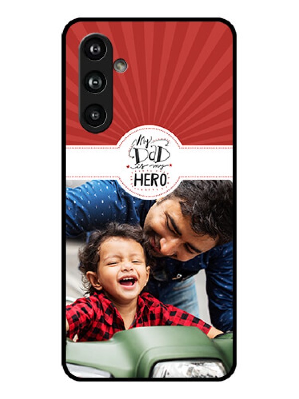 Custom Samsung Galaxy F54 5G Custom Glass Phone Case - My Dad Hero Design