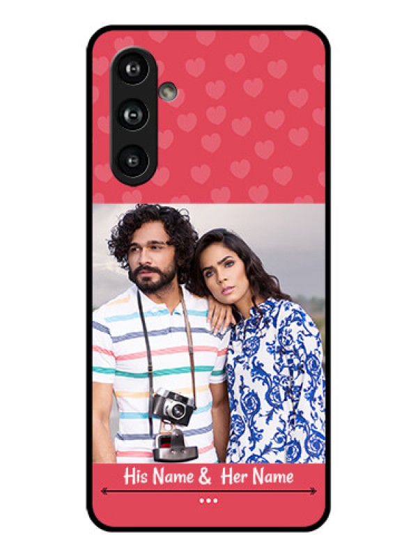 Custom Samsung Galaxy F54 5G Custom Glass Phone Case - Simple Love Design