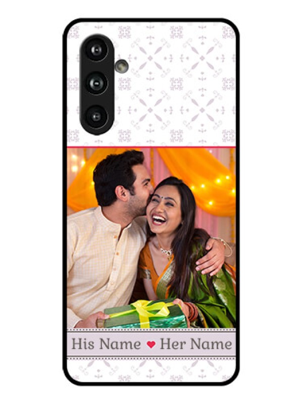 Custom Samsung Galaxy F54 5G Custom Glass Phone Case - With Photo And Ethnic Design