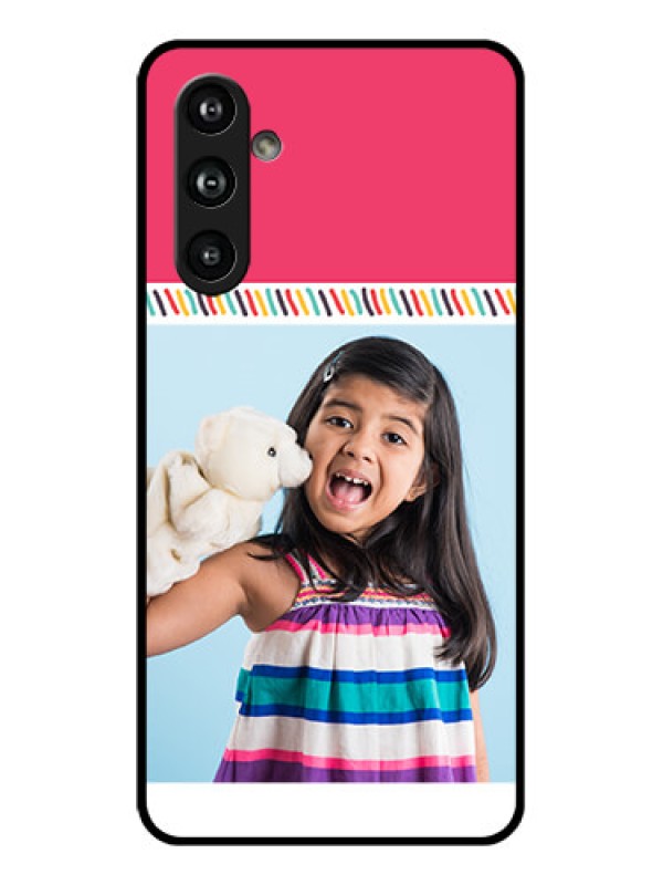 Custom Samsung Galaxy F54 5G Custom Glass Phone Case - Line Art Design