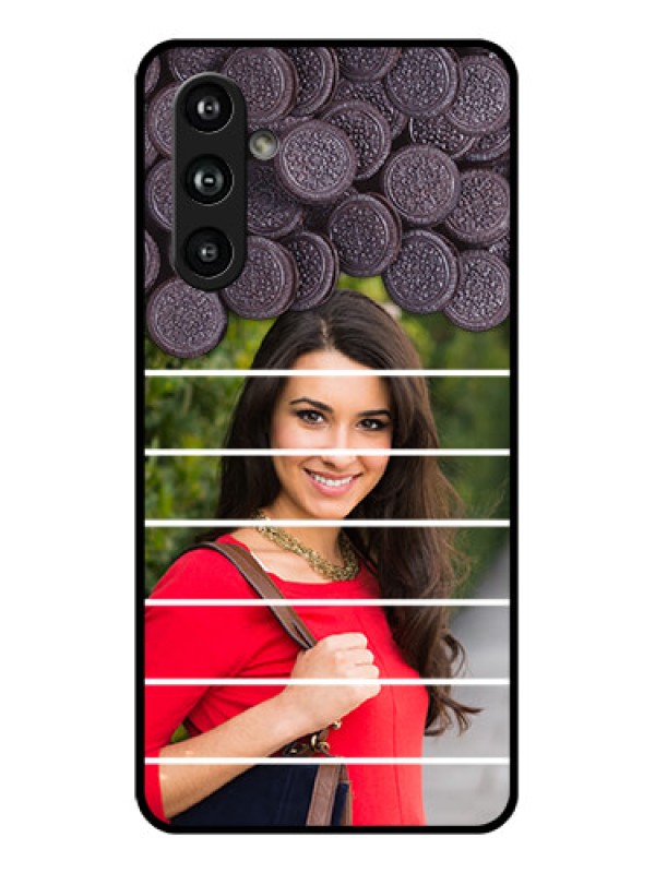 Custom Samsung Galaxy F54 5G Custom Glass Phone Case - With Oreo Biscuit Design
