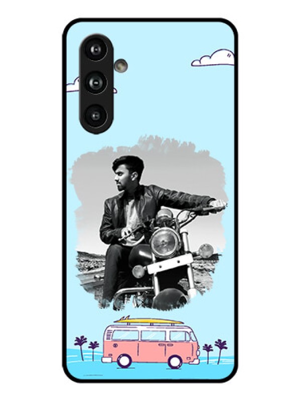 Custom Samsung Galaxy F54 5G Custom Glass Phone Case - Travel & Adventure Design