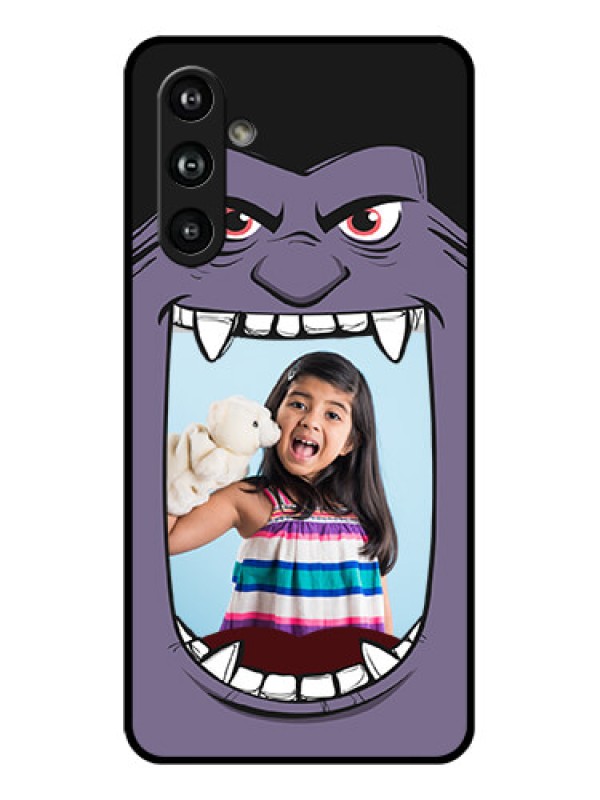 Custom Samsung Galaxy F54 5G Custom Glass Phone Case - Angry Monster Design