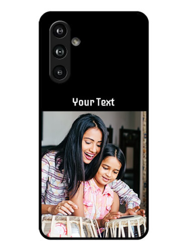 Custom Samsung Galaxy F54 5G Custom Glass Phone Case - Photo With Name Design