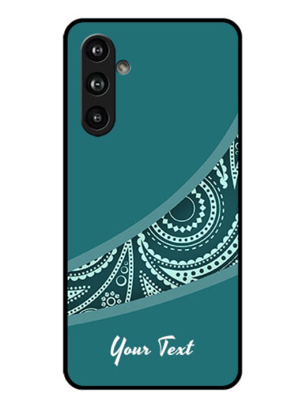 Custom Samsung Galaxy F54 5G Custom Glass Phone Case - Semi Visible Floral Design