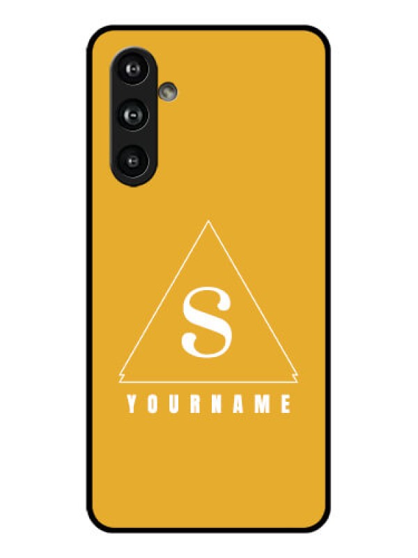 Custom Samsung Galaxy F54 5G Custom Glass Phone Case - Simple Triangle Design