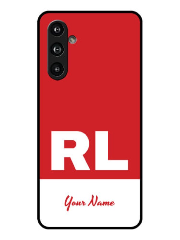 Custom Samsung Galaxy F54 5G Custom Glass Phone Case - Dual Tone Custom Text Design