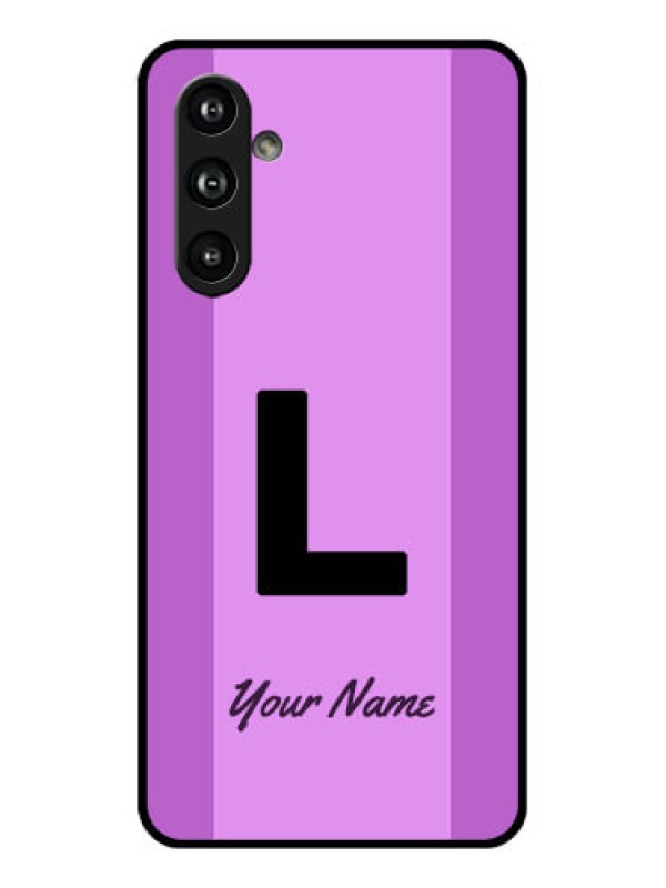 Custom Samsung Galaxy F54 5G Custom Glass Phone Case - Tricolor Custom Text Design