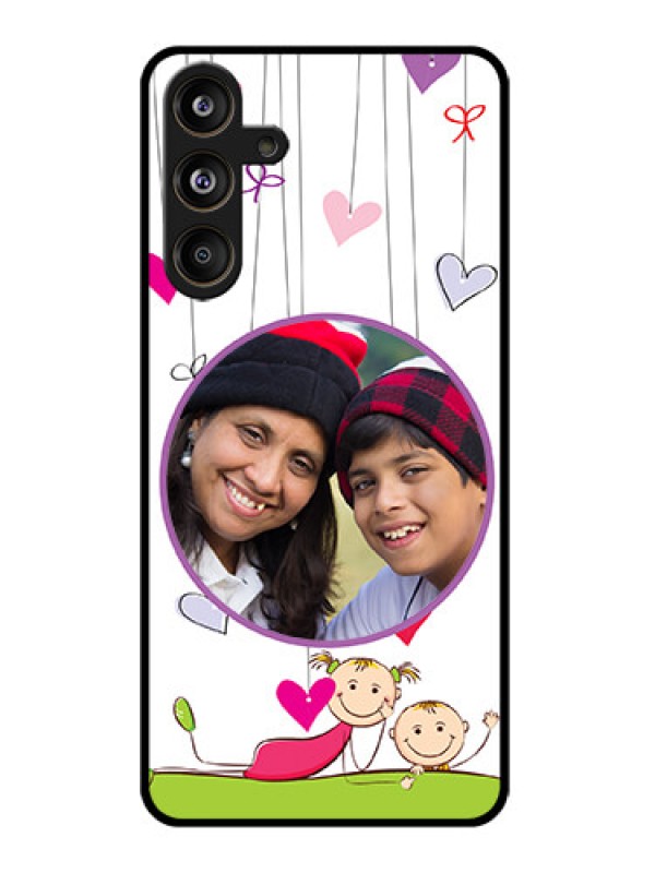Custom Samsung Galaxy F55 5G Custom Glass Phone CaseCute Kids Phone Case Design