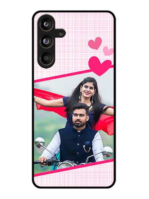 Custom Samsung Galaxy F55 5G Custom Glass Phone CaseLove Shape Heart Design