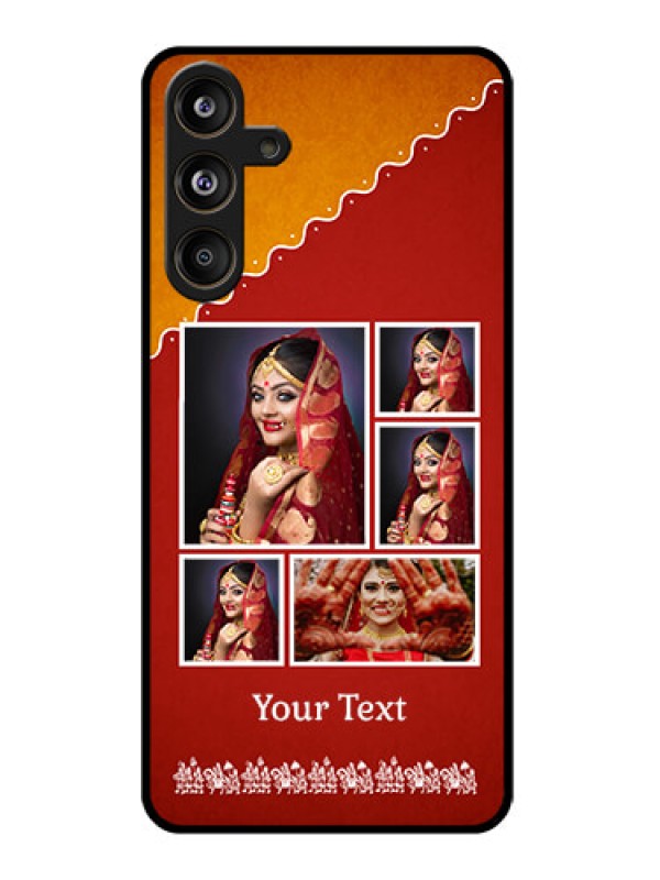 Custom Samsung Galaxy F55 5G Custom Glass Phone CaseWedding Pic Upload Design