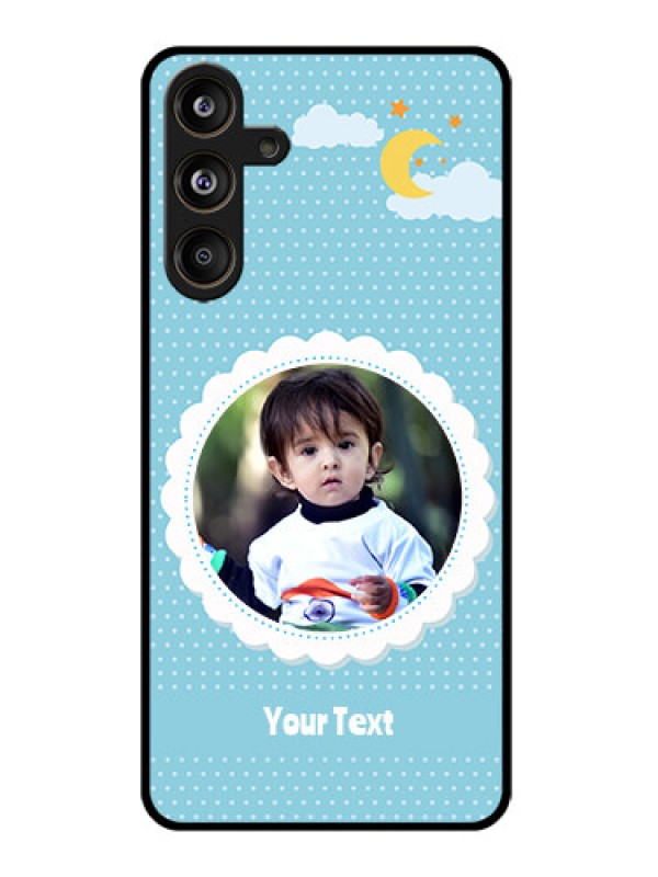 Custom Samsung Galaxy F55 5G Custom Glass Phone CaseViolet Pattern Design
