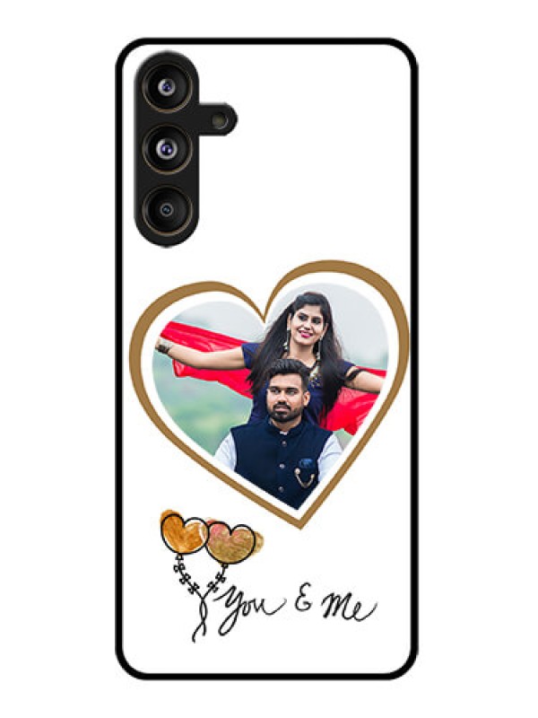 Custom Samsung Galaxy F55 5G Custom Glass Phone CaseYou and Me Design