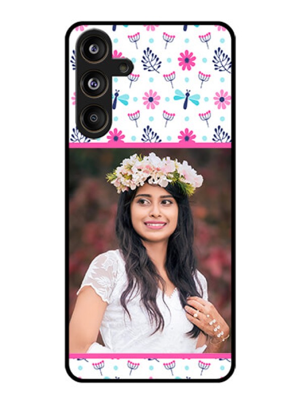 Custom Samsung Galaxy F55 5G Custom Glass Phone CaseColorful Flower Design