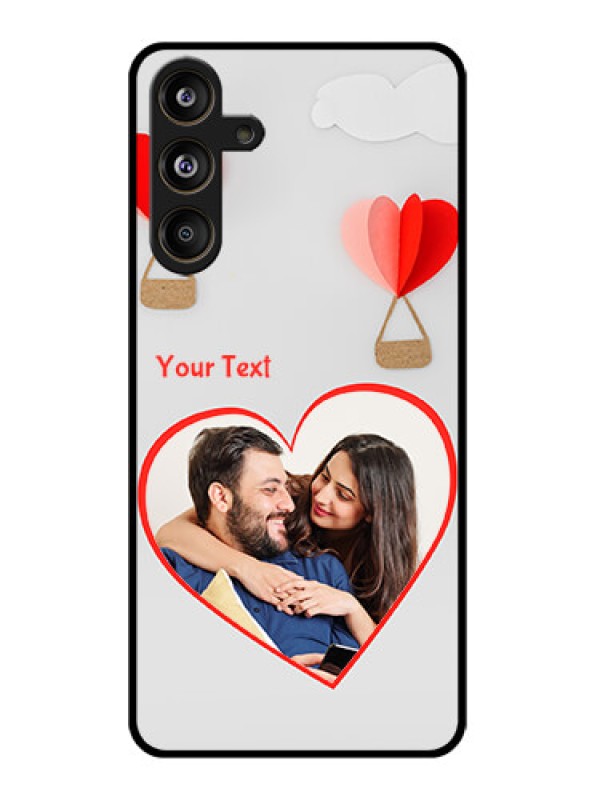 Custom Samsung Galaxy F55 5G Custom Glass Phone CaseParachute Love Design