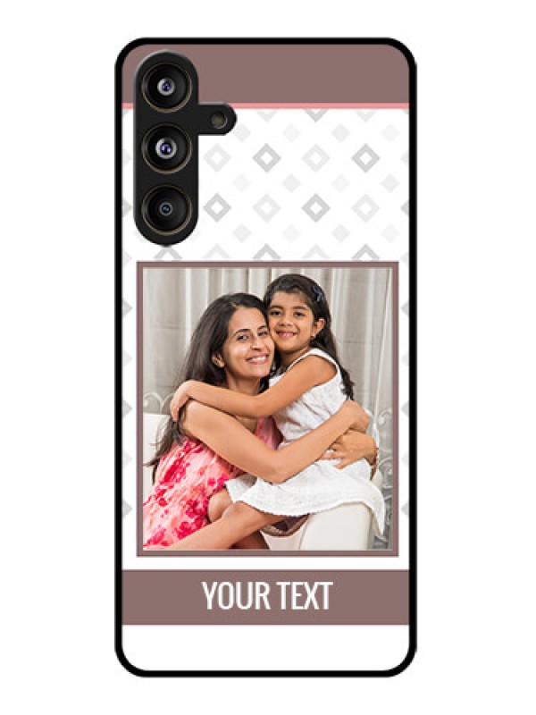 Custom Samsung Galaxy F55 5G Custom Glass Phone CaseSimple Diamond Design