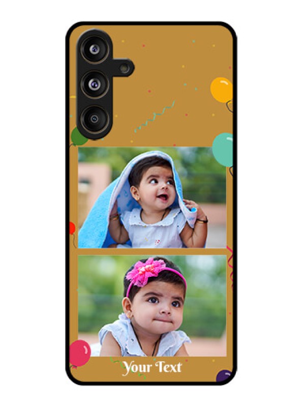 Custom Samsung Galaxy F55 5G Custom Glass Phone CaseImage Holder With Birthday Celebrations Design