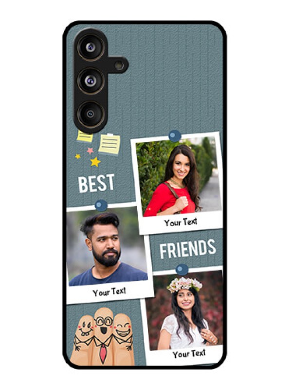 Custom Samsung Galaxy F55 5G Custom Glass Phone CaseSticky Frames And Friendship Design