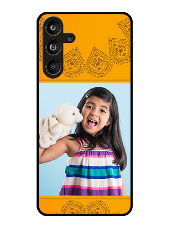 Custom Samsung Galaxy F55 5G Custom Glass Phone CasePhoto Wedding Design