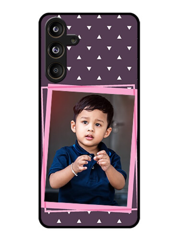 Custom Samsung Galaxy F55 5G Custom Glass Phone CaseTriangle Pattern Dotted Design