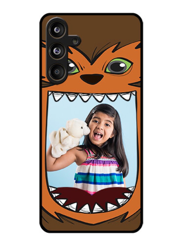 Custom Samsung Galaxy F55 5G Custom Glass Phone CaseOwl Monster Back Case Design