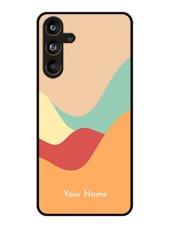 Custom Samsung Galaxy F55 5G Custom Glass Phone CaseOcean Waves Multi - Colour Design