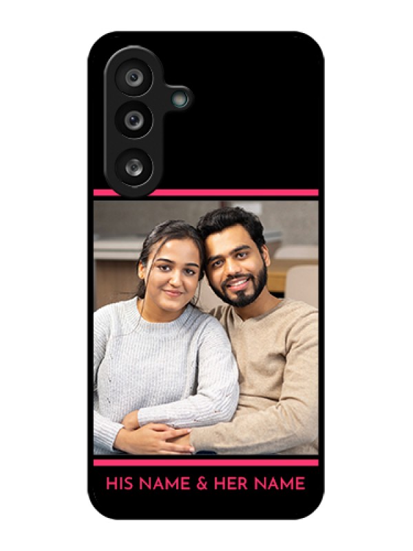 Custom Samsung Galaxy F56 5G Custom Glass Phone Case - With Add Text Design