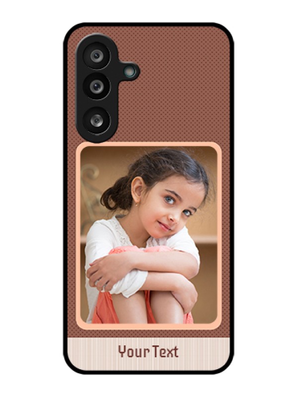 Custom Samsung Galaxy F56 5G Custom Glass Phone Case - Simple Pic Upload Design