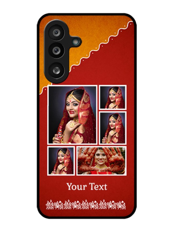Custom Samsung Galaxy F56 5G Custom Glass Phone Case - Wedding Pic Upload Design