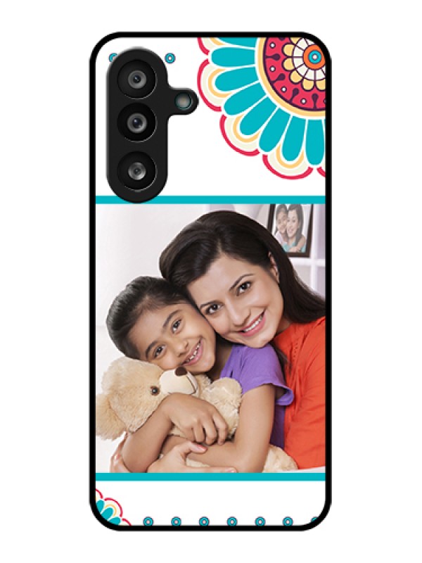 Custom Samsung Galaxy F56 5G Custom Glass Phone Case - Flower Design