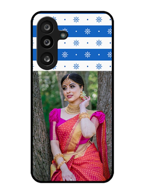 Custom Samsung Galaxy F56 5G Custom Glass Phone Case - Snow Pattern Design