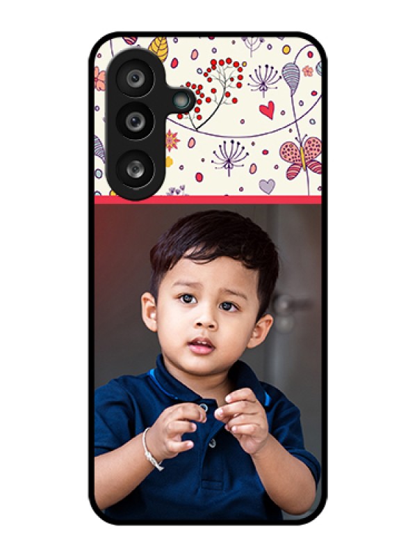 Custom Samsung Galaxy F56 5G Custom Glass Phone Case - Premium Floral Design