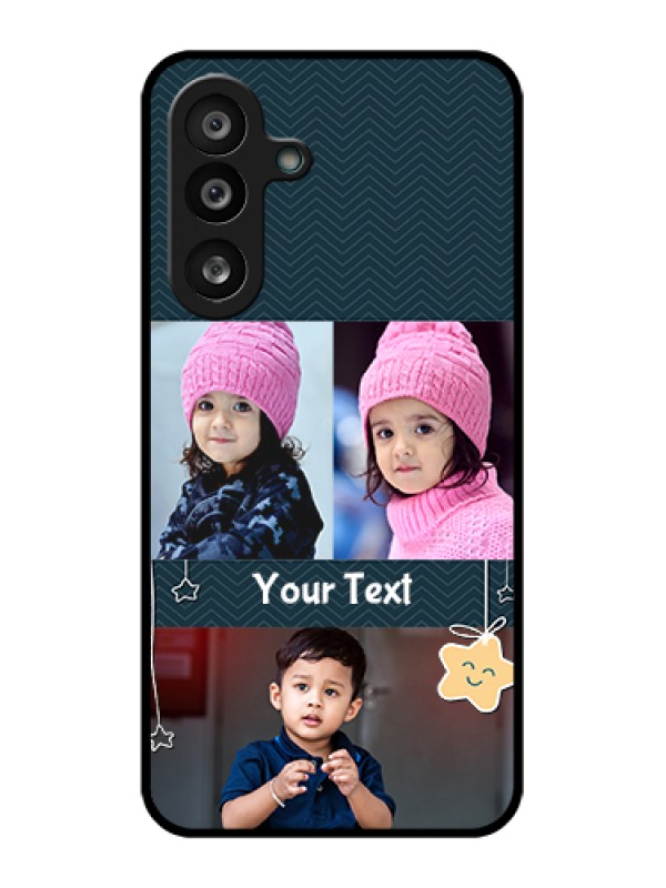 Custom Samsung Galaxy F56 5G Custom Glass Phone Case - Hanging Stars Design
