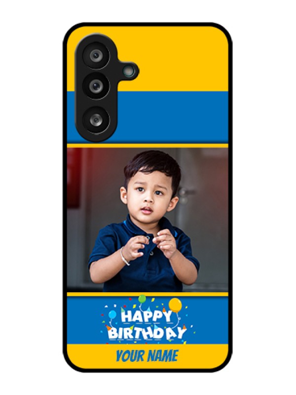 Custom Samsung Galaxy F56 5G Custom Glass Phone Case - Birthday Wishes Design
