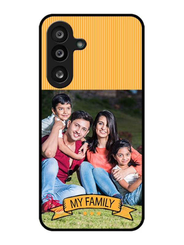 Custom Samsung Galaxy F56 5G Custom Glass Phone Case - My Family Design