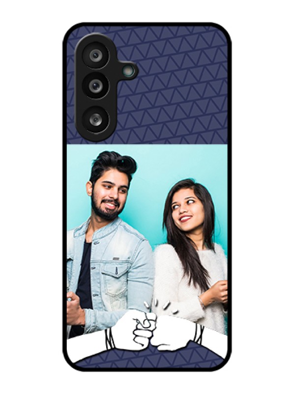 Custom Samsung Galaxy F56 5G Custom Glass Phone Case - With Best Friends Design