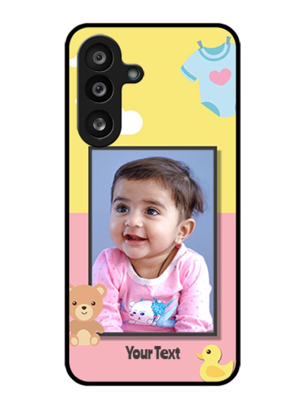 Custom Samsung Galaxy F56 5G Custom Glass Phone Case - Kids 2 Color Design