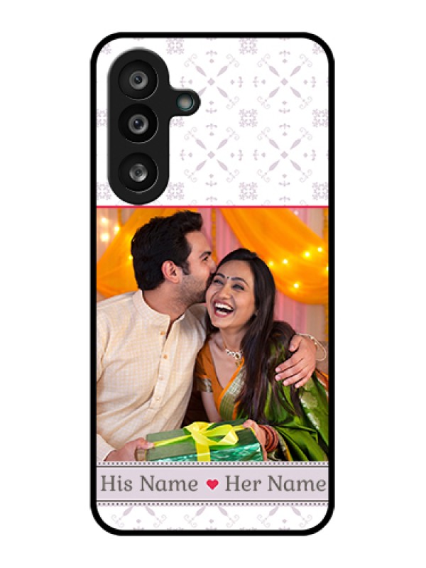 Custom Samsung Galaxy F56 5G Custom Glass Phone Case - With Photo And Ethnic Design