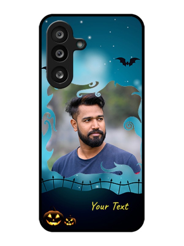Custom Samsung Galaxy F56 5G Custom Glass Phone Case - Halloween Frame Design